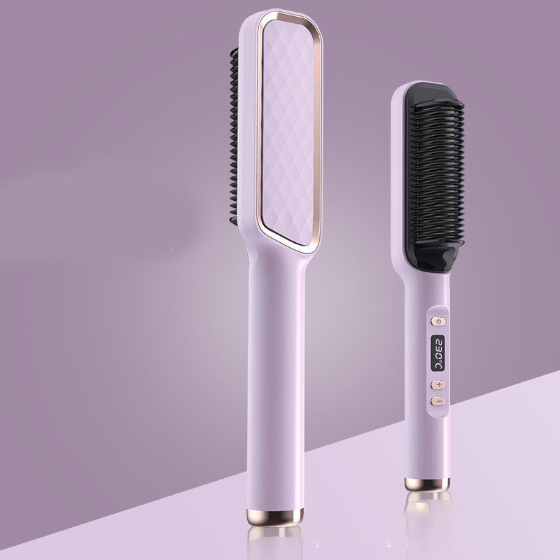 Hair Straightener Brush Electric Hot Comb Anti-scalding