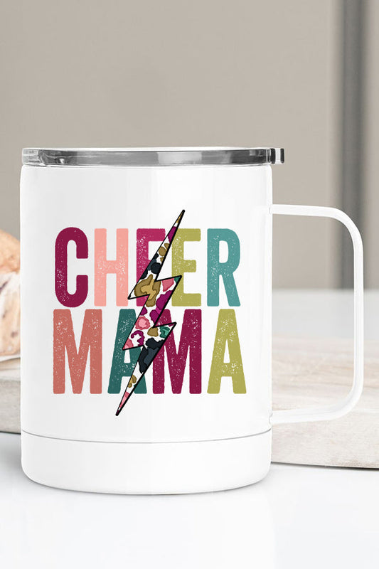 Cheer Mama Floral Bolt Stainless Steel Coffee Travel Cup