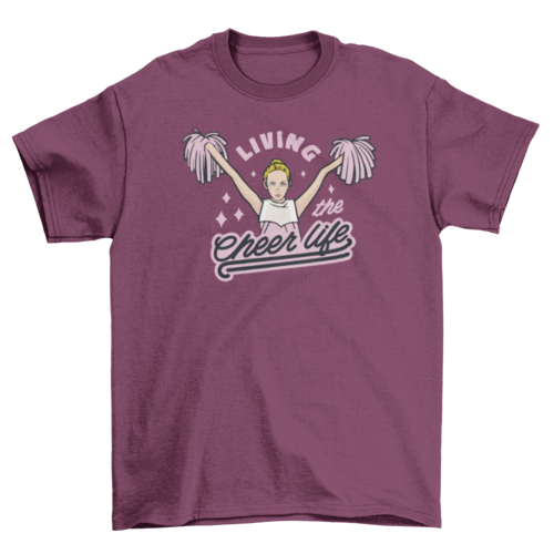 Cheerleader life girl t-shirt