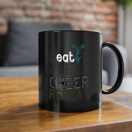 Eat sleep cheer mom 1318#- football-Mug / Coffee Cup