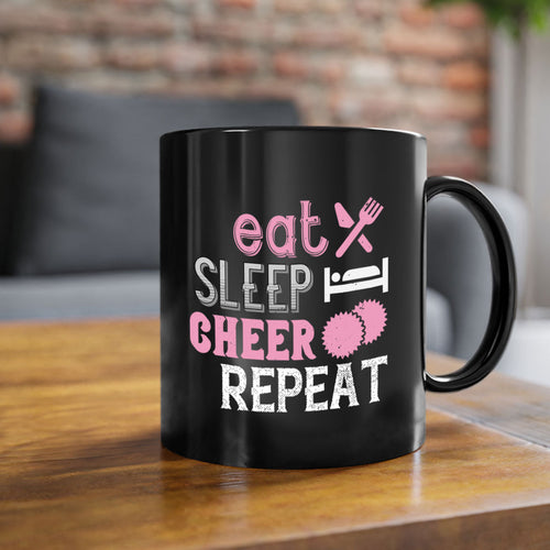 Eat sleep cheer reapet 1316#- football-Mug / Coffee Cup