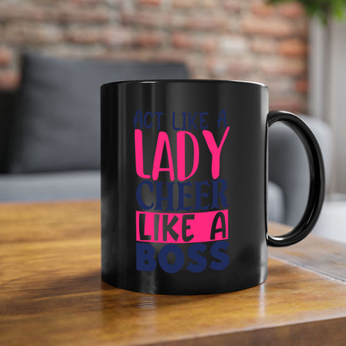 act like a lady cheer like a boss 1747#- cheer-Mug / Coffee Cup