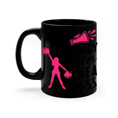 Act like a lady Cheer like a boss 1486#- cheer-Mug / Coffee Cup