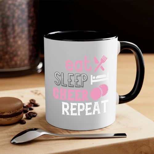 Eat sleep cheer reapet 1316#- football-Mug / Coffee Cup