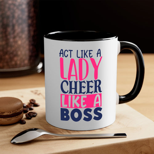 act like a lady cheer like a boss 1747#- cheer-Mug / Coffee Cup