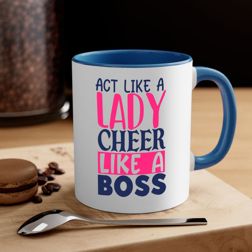 act like a lady cheer like a boss 1747#- cheer-Mug / Coffee Cup