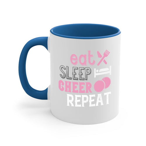 Eat sleep cheer reapet 1316#- football-Mug / Coffee Cup