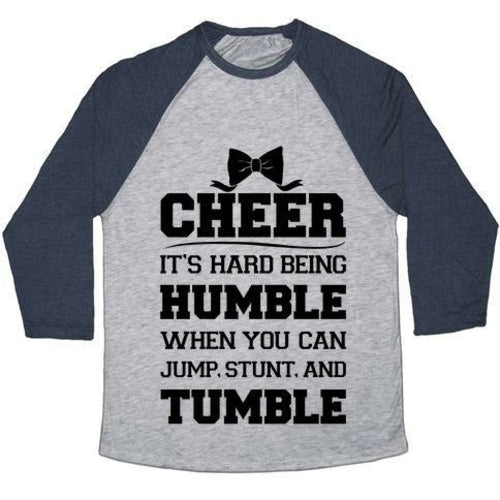 CHEER UNISEX TRI-BLEND BASEBALL TEE