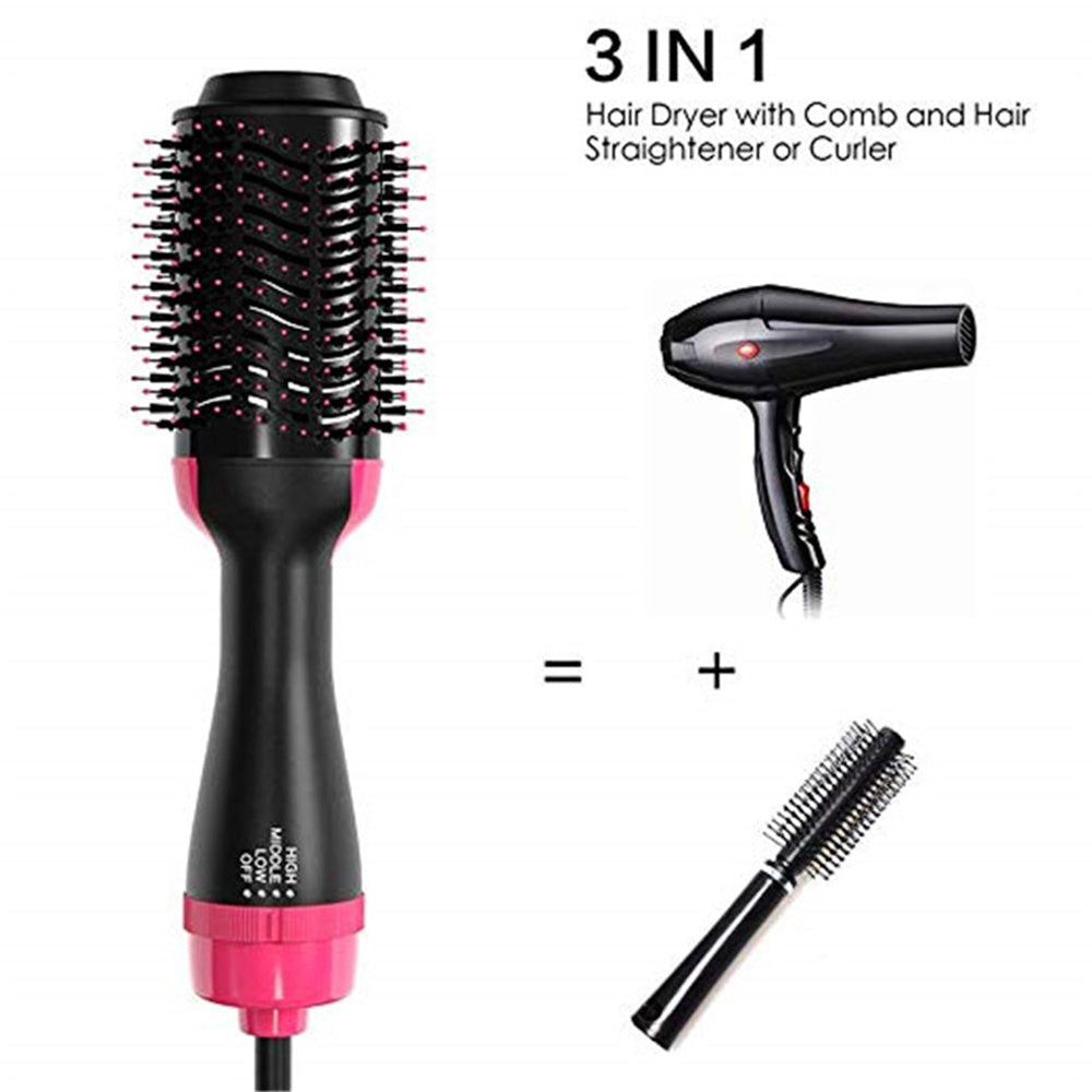 Hair Dryer 3 in 1 Hot Air Brush Styler and Volumizer Blow Dryer Salon