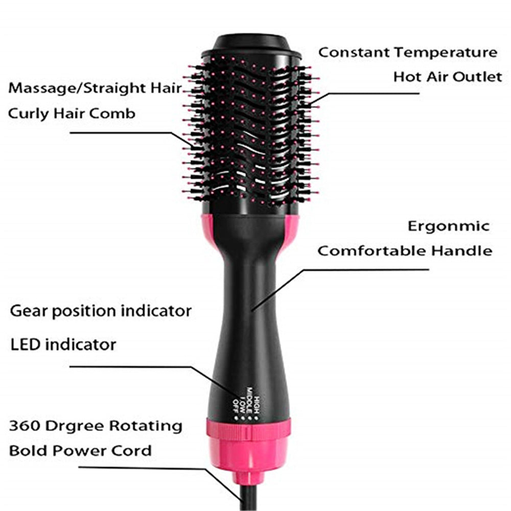 Hair Dryer 3 in 1 Hot Air Brush Styler and Volumizer Blow Dryer Salon