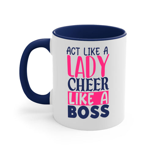 act like a lady cheer like a boss 1747#- cheer-Mug / Coffee Cup