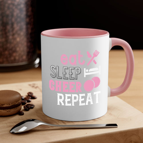 Eat sleep cheer reapet 1316#- football-Mug / Coffee Cup