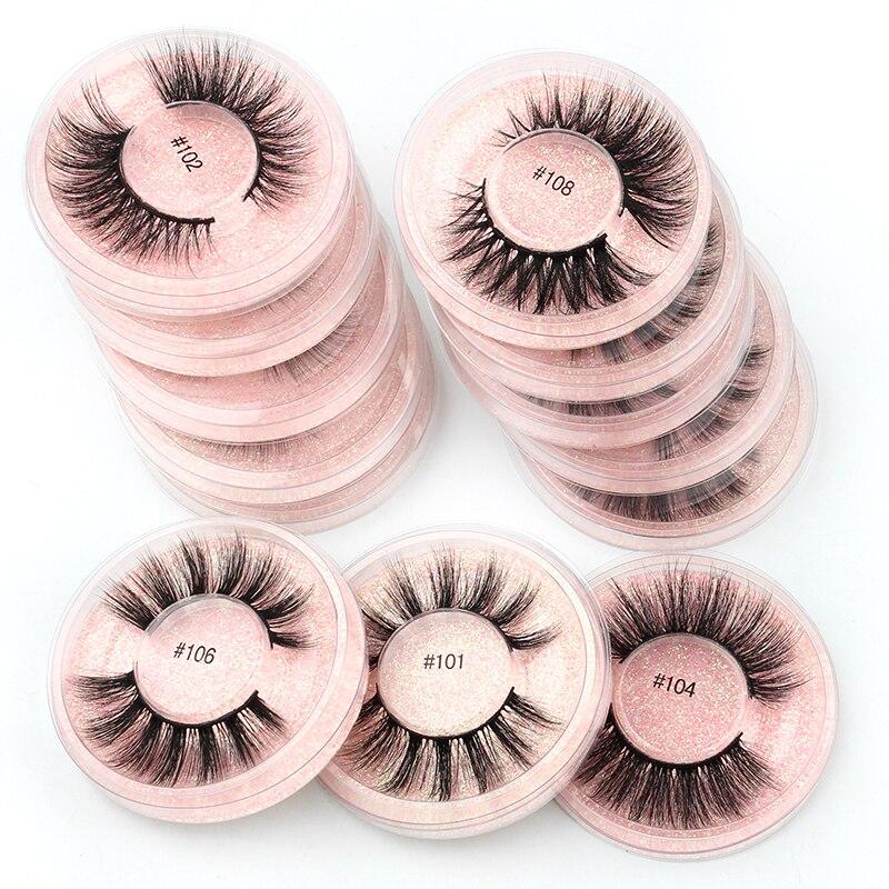 Lashes 4/50/100 pcs eyelashes bulk 3D mink lashes Natural False