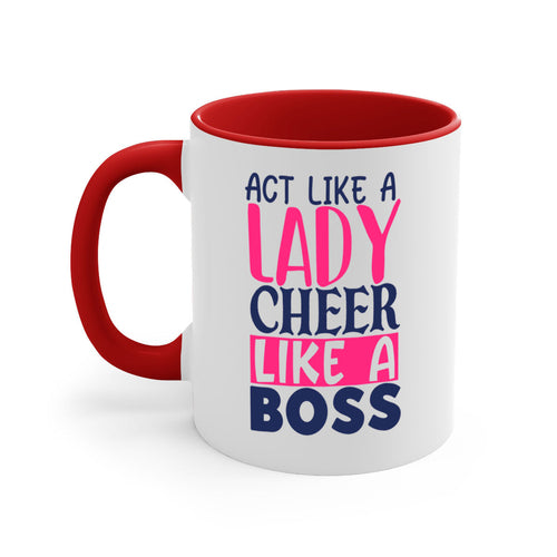 act like a lady cheer like a boss 1747#- cheer-Mug / Coffee Cup