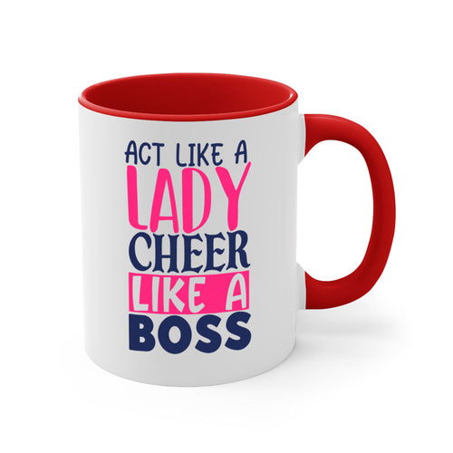 act like a lady cheer like a boss 1747#- cheer-Mug / Coffee Cup