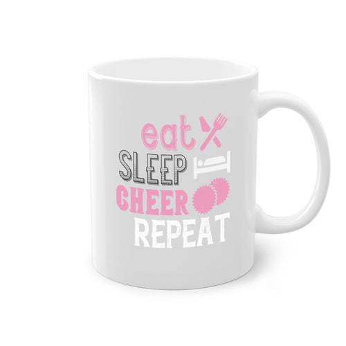 Eat sleep cheer reapet 1316#- football-Mug / Coffee Cup