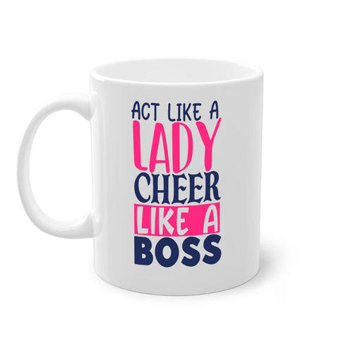 act like a lady cheer like a boss 1747#- cheer-Mug / Coffee Cup